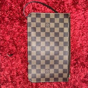 Checkered Louis Vuitton Black and Tan Bag. Never used.